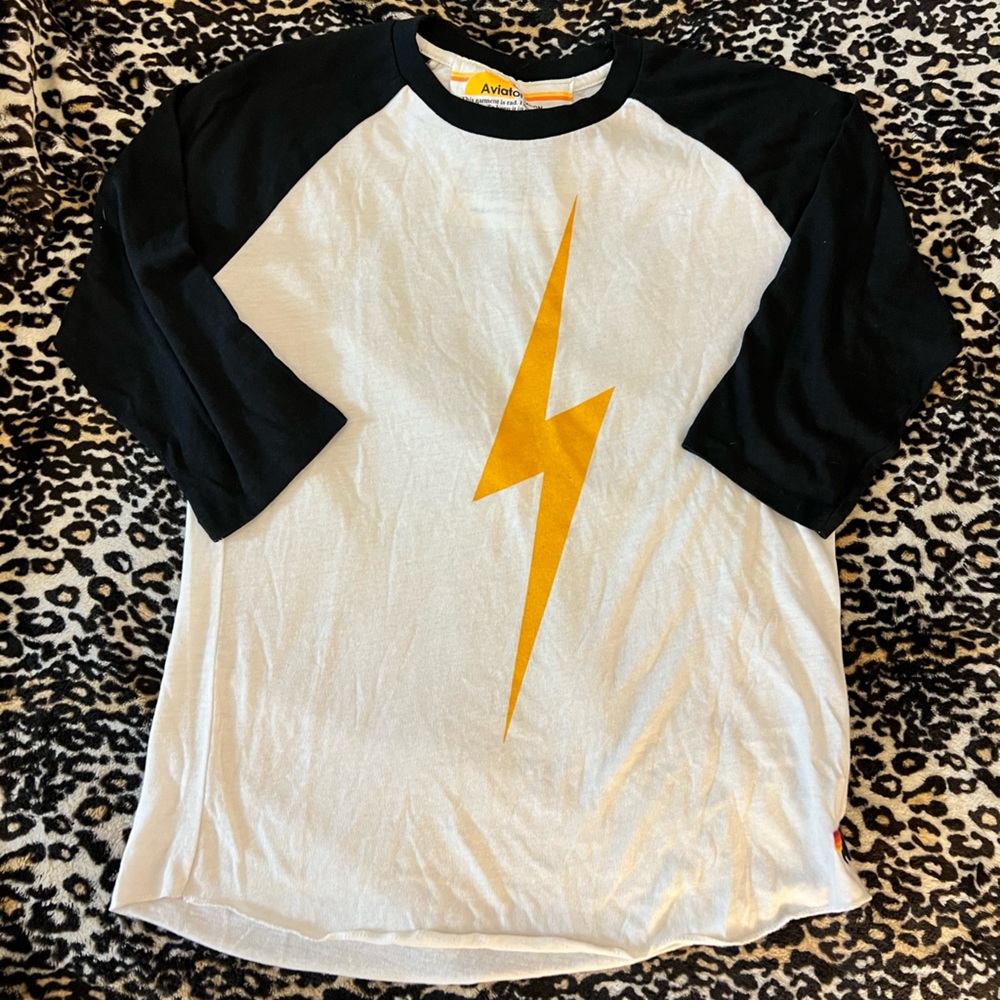 Aviator Nation Bolt Baseball Tee ⚡️❤️